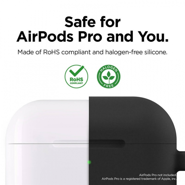 Elago Skyddsväska för Airpod Pro med Hängare Svart Elago Skyddsväska för Airpod Pro med Hängare Svart