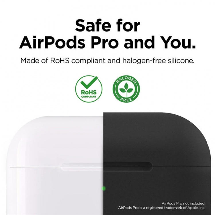 Elago Skyddsväska för Airpod Pro Silikon Svart