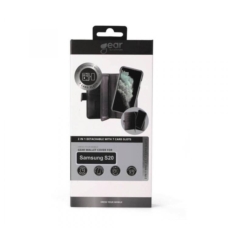 Gear Mobilfodral 7 Kortfack Svart - Samsung S20 Gear Mobilfodral 7 Kortfack Svart - Samsung S20