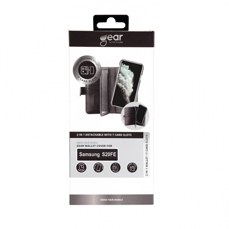 Gear Mobilfodral 2-i-1 7 Kortfack Svart - Samsung S20FE 5G / S20FE 4G Gear Mobilfodral 2-i-1 7 Kortfack Svart - Samsung S20FE 5G / S20FE 4G