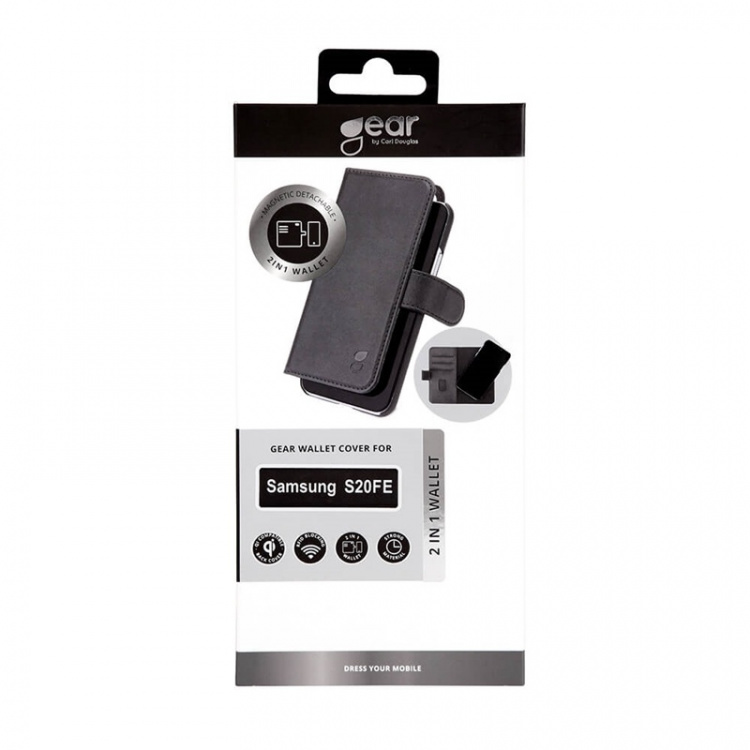 Gear Mobilfodral 2-i-1 3 Kortfack Svart - Samsung S20FE 5G / S20FE 4G