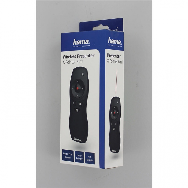 Hama Wireless Presenter X-Pointer 6-in-1 Svart Hama Wireless Presenter X-Pointer 6-in-1 Svart