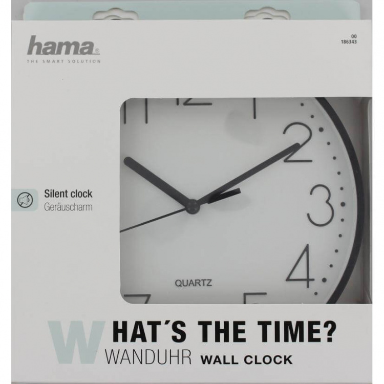 Hama Väggklocka PG-220 Svart