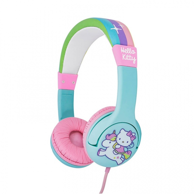 Hello Kitty Hörlur Junior On-Ear 85Db Grön/Rosa Enhörning