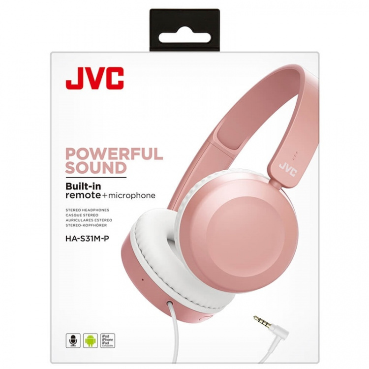 Jvc Hörlur Has31 On-Ear Rosa