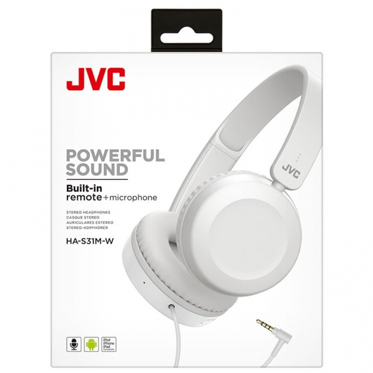 Jvc Hörlur Has31 On-Ear Vit