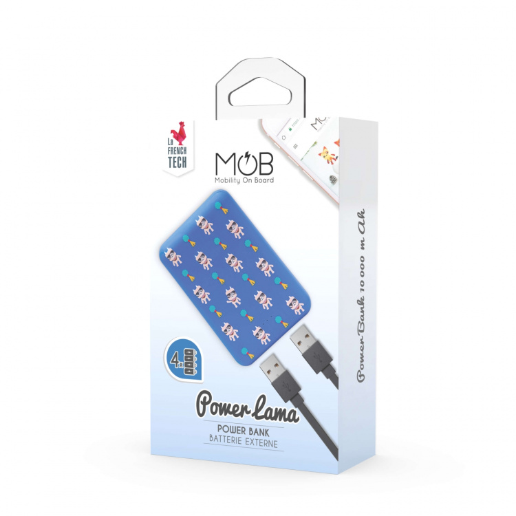 Mobility On Board Powerbank 10000mAh Lama Blå