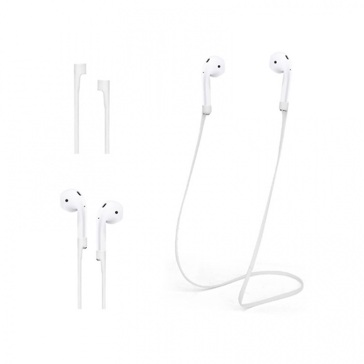 North Airpods Sport Kit Silicone Eartips Neckstrap Watchbandholder Vit North Airpods Sport Kit Silicone Eartips Neckstrap Watchbandholder Vit