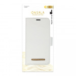 Onsala Mobilfodral Saffiano White - iPhone 12 Mini Onsala Mobilfodral Saffiano White - iPhone 12 Mini