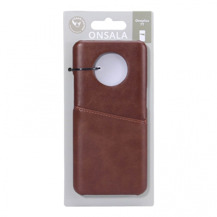 Onsala Mobilskal Läder Brun - Oneplus 7T Onsala Mobilskal Läder Brun - Oneplus 7T