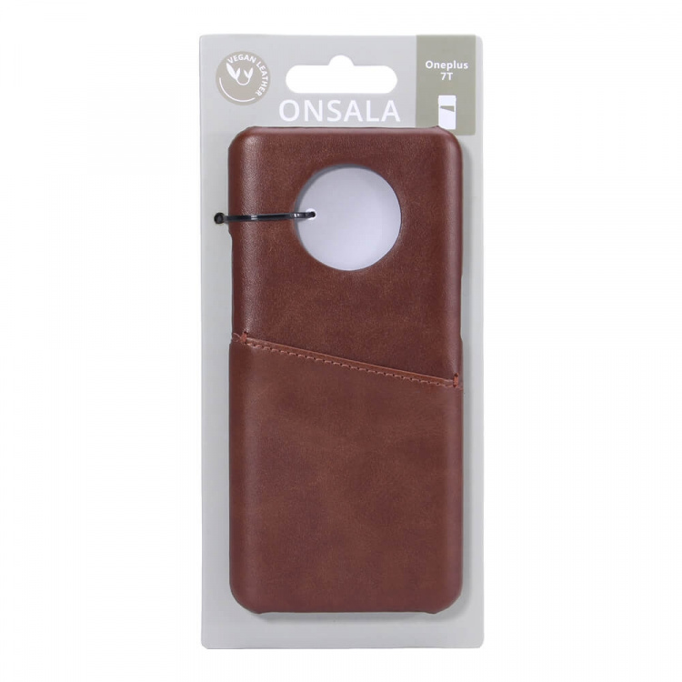 Onsala Mobilskal Läder Brun - Oneplus 7T Onsala Mobilskal Läder Brun - Oneplus 7T