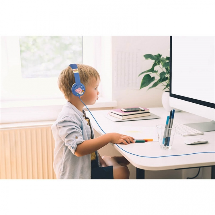 Peppa Pig Hörlur Junior On-Ear 85Db George Rocket