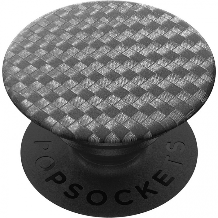 PopSockets Carbonite Weave Avtagbart Grip med Ställfunktion
