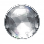 Popsockets Disco Crystal Silver Avtagbart Grip Med Ställfunktion Premium