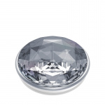 Popsockets Disco Crystal Silver Avtagbart Grip Med Ställfunktion Premium
