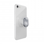 Popsockets Disco Crystal Silver Avtagbart Grip Med Ställfunktion Premium