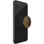 PopSockets Embossed Metal Leopard Avtagbart Grip med Ställfunktion LUXE