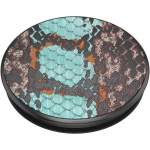 PopSockets Embossed Metal Water Snake Avtagbart Grip med Ställfunktion LUXE