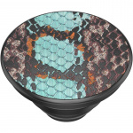 PopSockets Embossed Metal Water Snake Avtagbart Grip med Ställfunktion LUXE