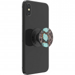 PopSockets Embossed Metal Water Snake Avtagbart Grip med Ställfunktion LUXE
