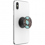 PopSockets Embossed Metal Water Snake Avtagbart Grip med Ställfunktion LUXE