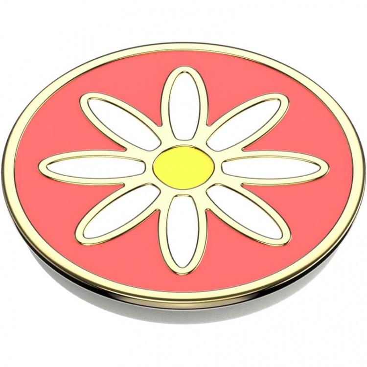 Popsockets Enamel Quaint Daisy Coral Avtagbart Grip Med Ställfunktion Premium