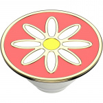 Popsockets Enamel Quaint Daisy Coral Avtagbart Grip Med Ställfunktion Premium