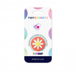 Popsockets Enamel Quaint Daisy Coral Avtagbart Grip Med Ställfunktion Premium
