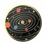 PopSockets Enamel Solar flare Black Avtagbart Grip med Ställfunktion Premium