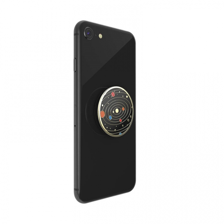 PopSockets Enamel Solar flare Black Avtagbart Grip med Ställfunktion Premium