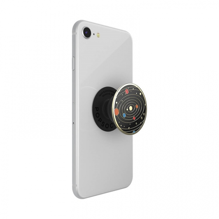 PopSockets Enamel Solar flare Black Avtagbart Grip med Ställfunktion Premium