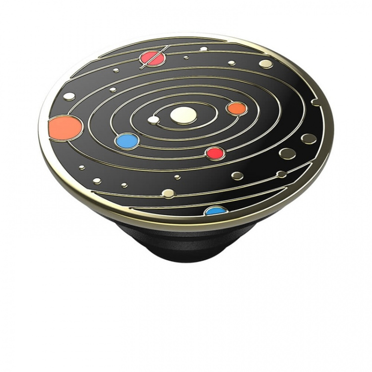 PopSockets Enamel Solar flare Black Avtagbart Grip med Ställfunktion Premium