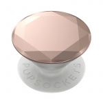 Popsockets Metallic Diamond Rose Gold Avtagbart Grip Med Ställfunktion Premium