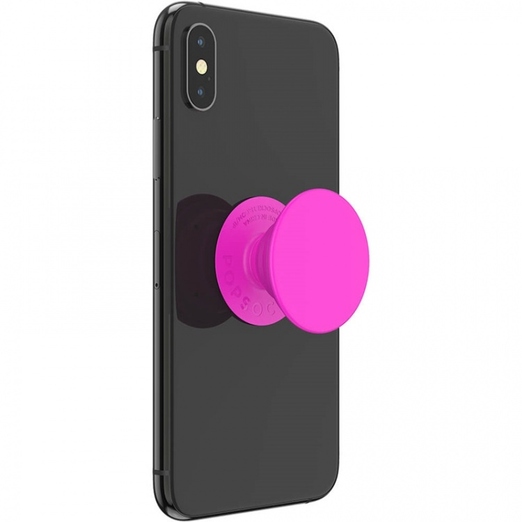PopSockets Neon Day Glo Pink Avtagbart Grip med Ställfunktion