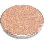 PopSockets Pebbled Vegan Leather Rose Gold Avtagbart Grip med Ställfunktion Premium