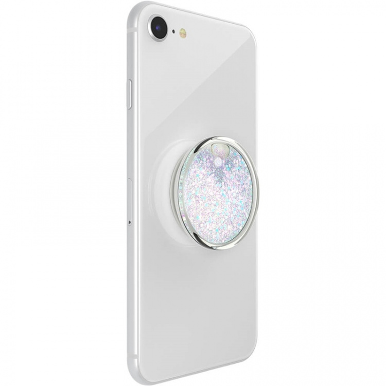 PopSockets Tidepool Halo White Avtagbart Grip med Ställfunktion LUXE