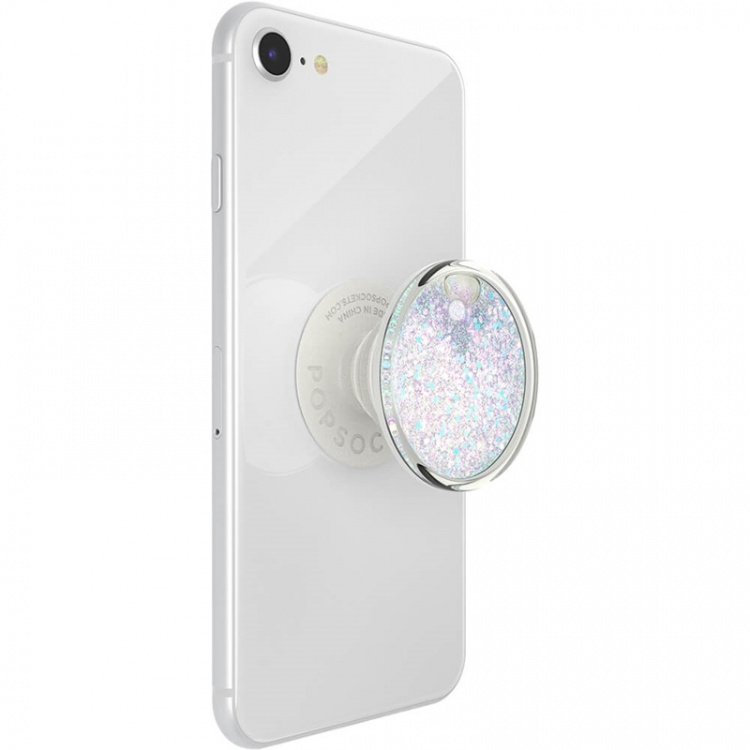 PopSockets Tidepool Halo White Avtagbart Grip med Ställfunktion LUXE