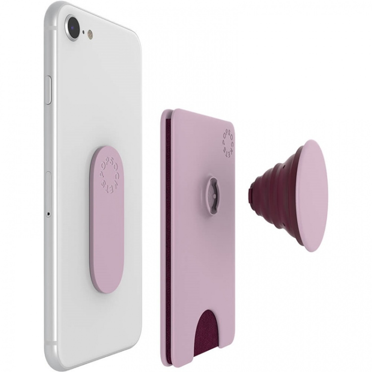 PopSockets Wallet Blush Pink Avtagbar Mobil Plånbok PopWallet+