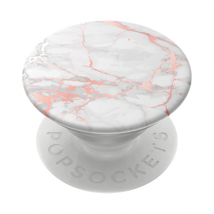 Popsockets Wallet Rose Gold Lutz Marble Avtagbar Mobil Plånbok Popwallet+
