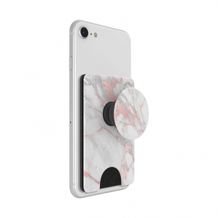 Popsockets Wallet Rose Gold Lutz Marble Avtagbar Mobil Plånbok Popwallet+