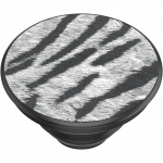 Popsockets Vegan Leather Zebra Avtagbart Grip Med Ställfunktion Premium