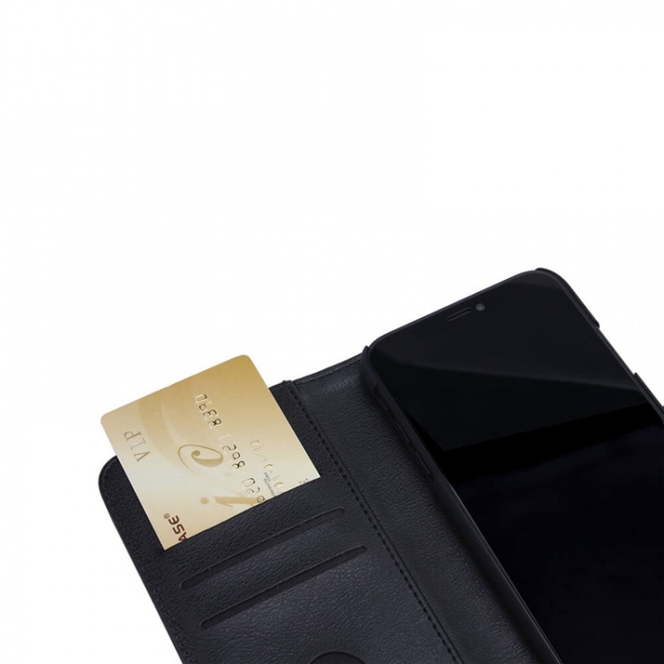 Radicover Strålningsskydd Plånboksväska PU iPhone 11 Flipcover Svart 3-Led RFID Radicover Strålningsskydd Plånboksväska PU iPhone 11 Flipcover Svart 3-Led RFID