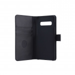 Radicover Strålningsskydd Plånboksväska Skinn Samsung S10+ 2in1 Magnetskal Svart