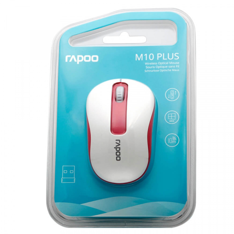 Rapoo Mouse M10 Plus Wireless 2.4GHz Red