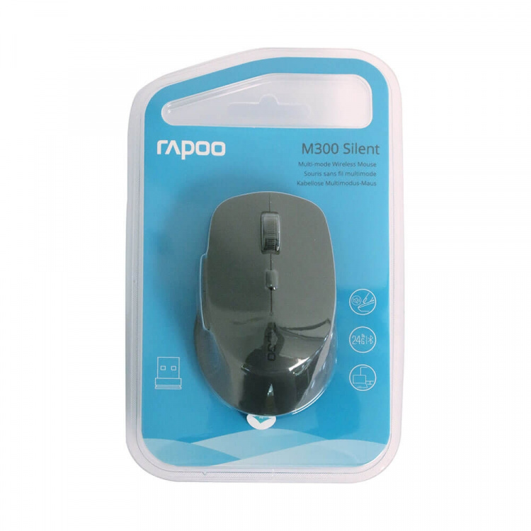 Rapoo Mouse M300 Wireless Multi-Mode Dark Grey Rapoo Mouse M300 Wireless Multi-Mode Dark Grey