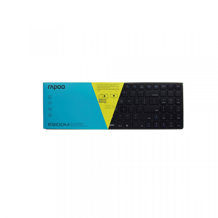 Rapoo Keyboard E9100M Wireless Multi-Mode Black Rapoo Keyboard E9100M Wireless Multi-Mode Black