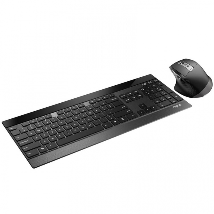 Rapoo Tangentbord/Mus Set 9900M Multi-Mode Trådlös Svart