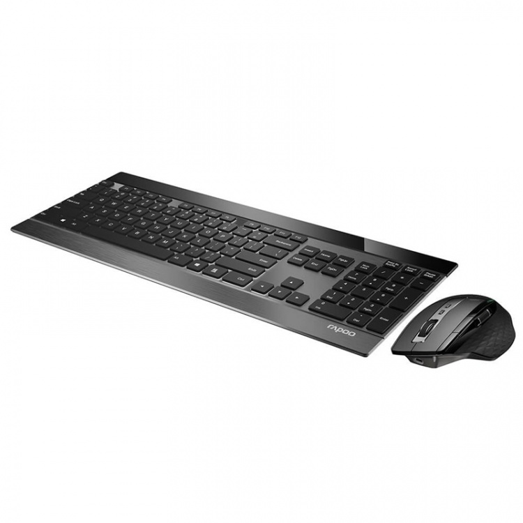 Rapoo Tangentbord/Mus Set 9900M Multi-Mode Trådlös Svart