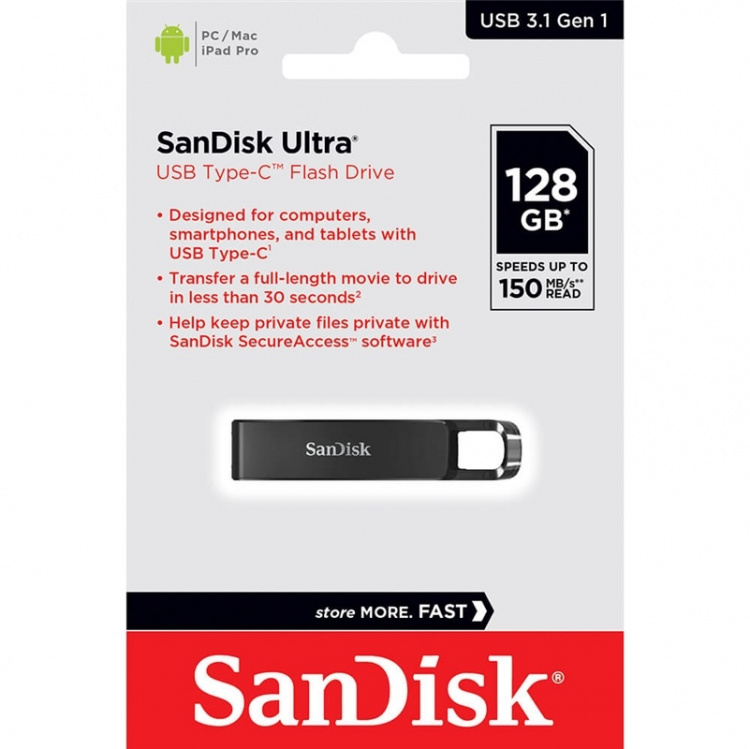 Sandisk Usb-Minne Typ C Flash Drive 128Gb 150Mb/S
