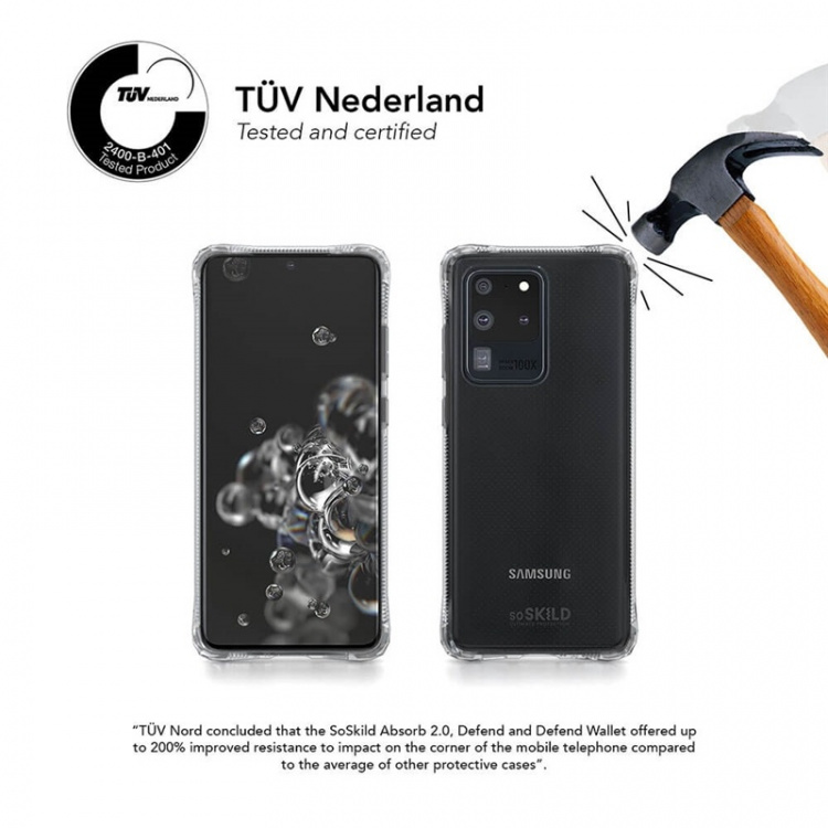 SoSkild Mobilskal Absorb 2.0 Impact Case - Samsung S20 Ultra SoSkild Mobilskal Absorb 2.0 Impact Case - Samsung S20 Ultra